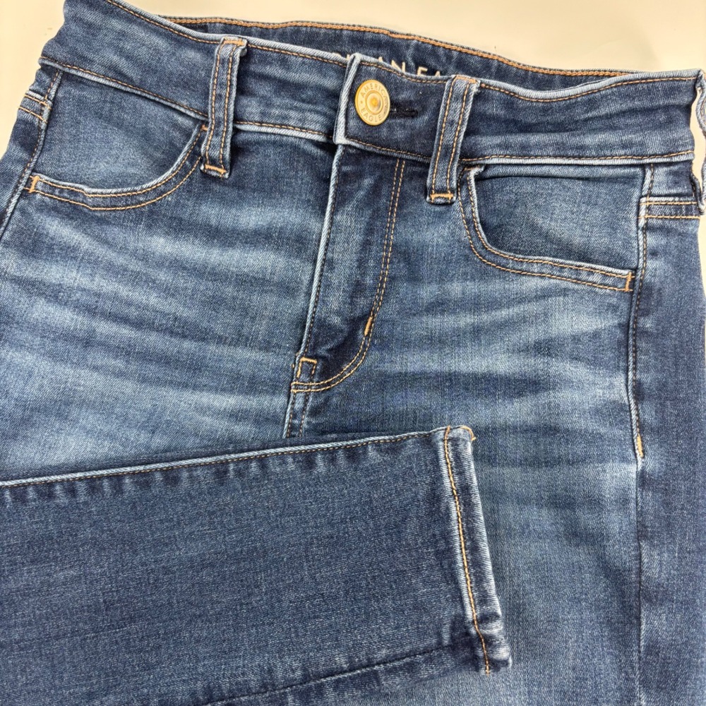 American Eagle Skinny Jeans Women 0 Blue Ne(x)t‎ Level Stretch High Rise Classic